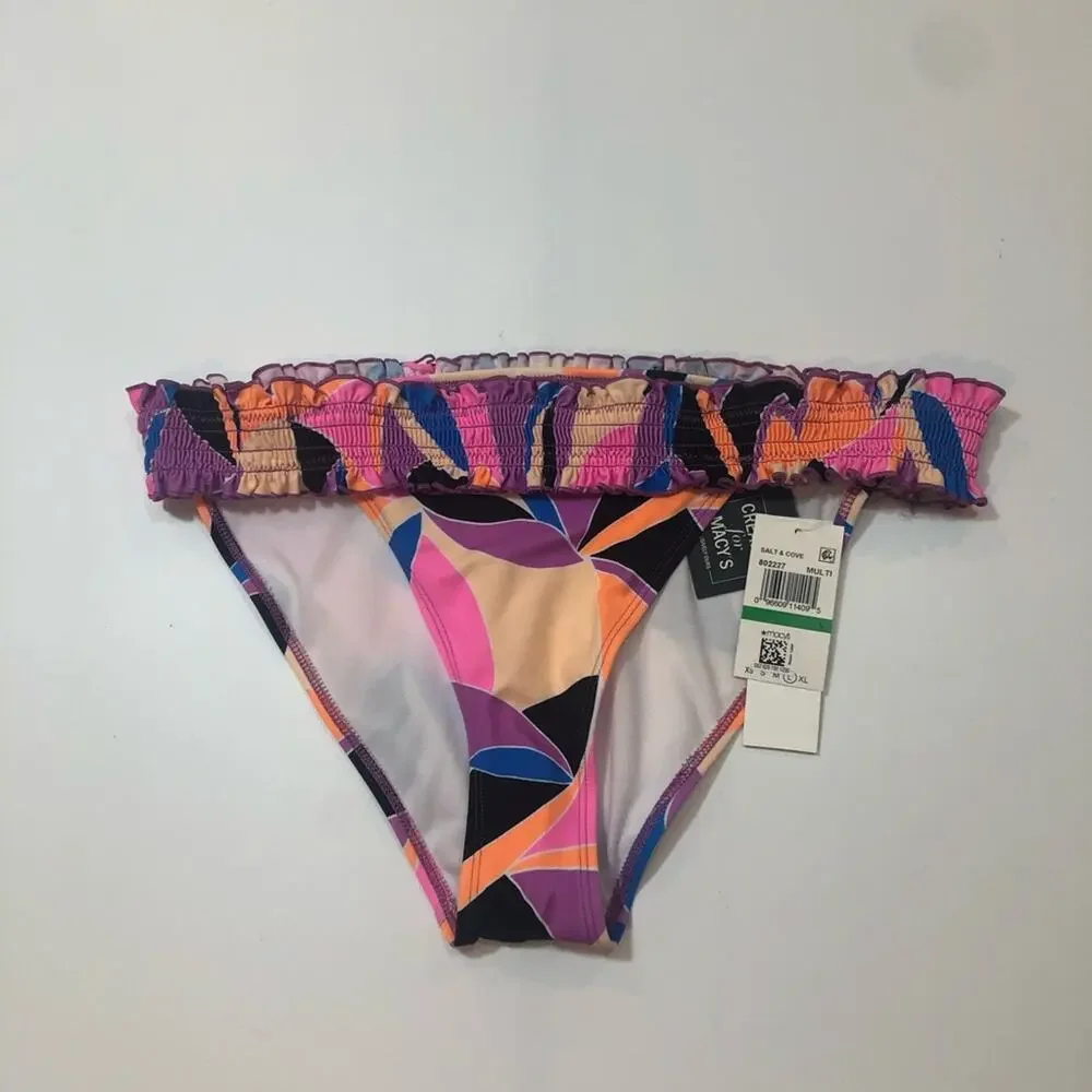 Salt+Cove Kaleidoscope smoked bikini swim bottom